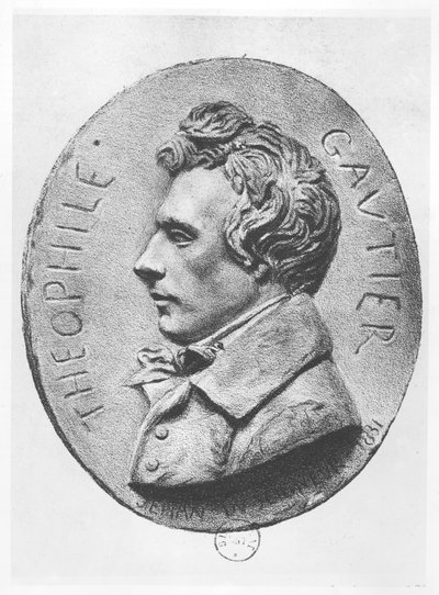 Medaille van Théophile Gautier door Jean Bernard Duseigneur